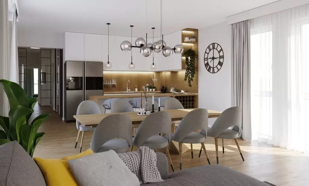 3D render interijera stana – Axis Project