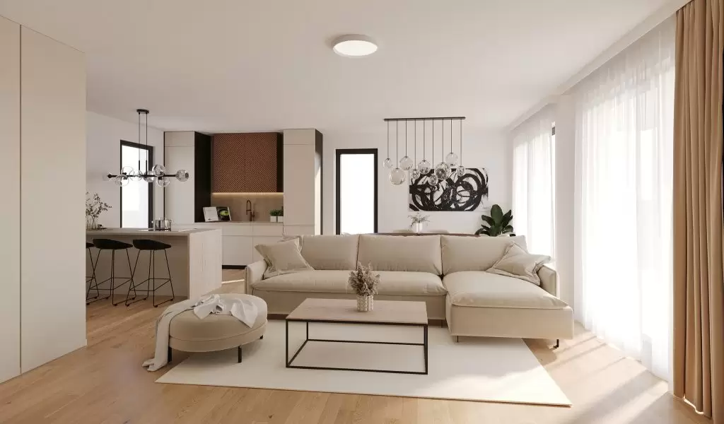 3D render interijera kuće – Axis Project