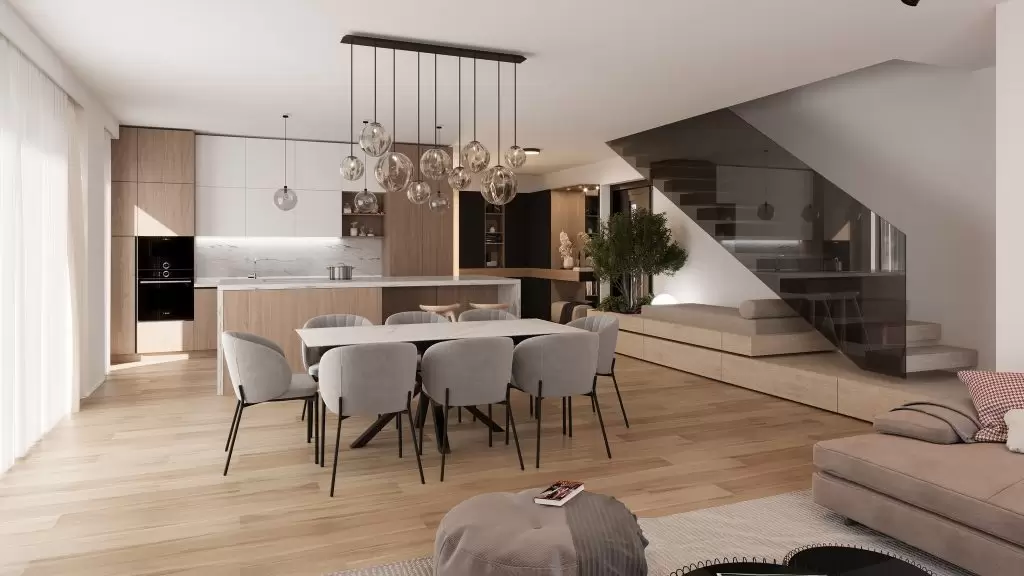 3D render interijera kuće – Axis Project
